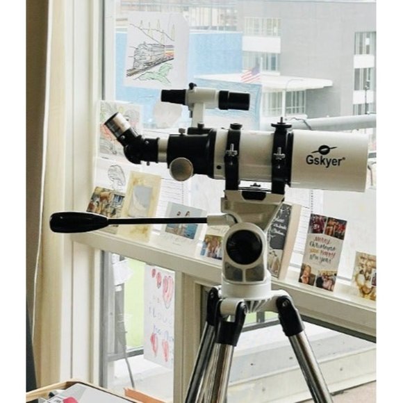 Gskyer Telescope, Telescopes, 80mm AZ Space Astronomical Refractor Telescope - Picture 2 of 2